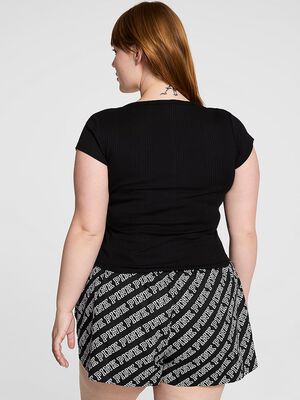 Multi Rib Henley Tee