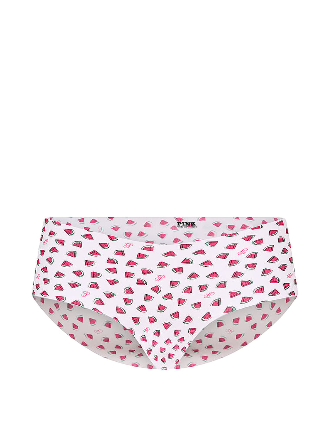 vs Pink No-Show Hiphugger Panty Vs White Watermelon Print 3 of 3 