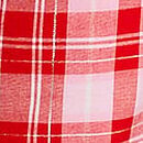 Flannel Pajama Pants, Bright Vermillion/pink Lollipop Plaid, swatch