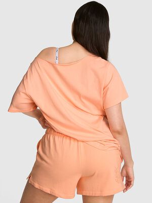Campus Cotton&trade; Off-The-Shoulder Tee