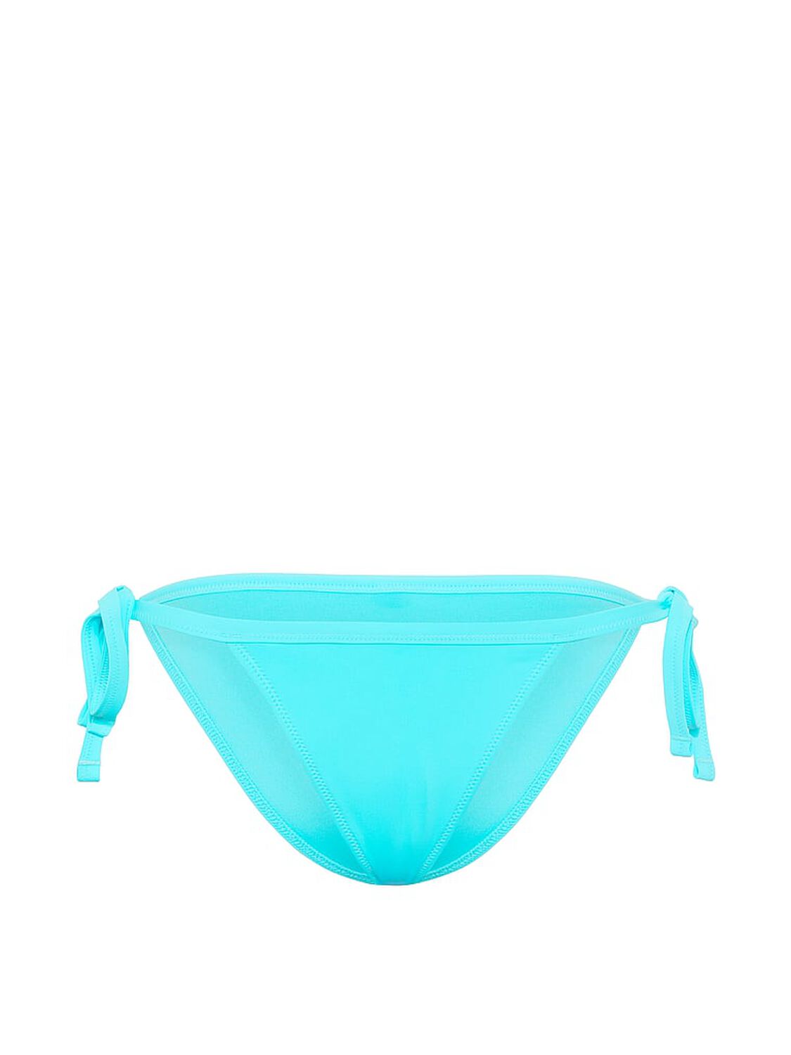 vs Pink Low-Rise Side-Tie Cheeky Bikini Bottom Aqua Chill 3 of 3 