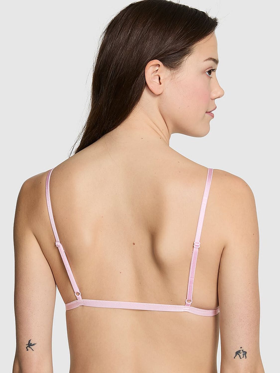 vs Pink Wink Wink Unlined Triangle Bralette Pink Tulip 2 of 3 