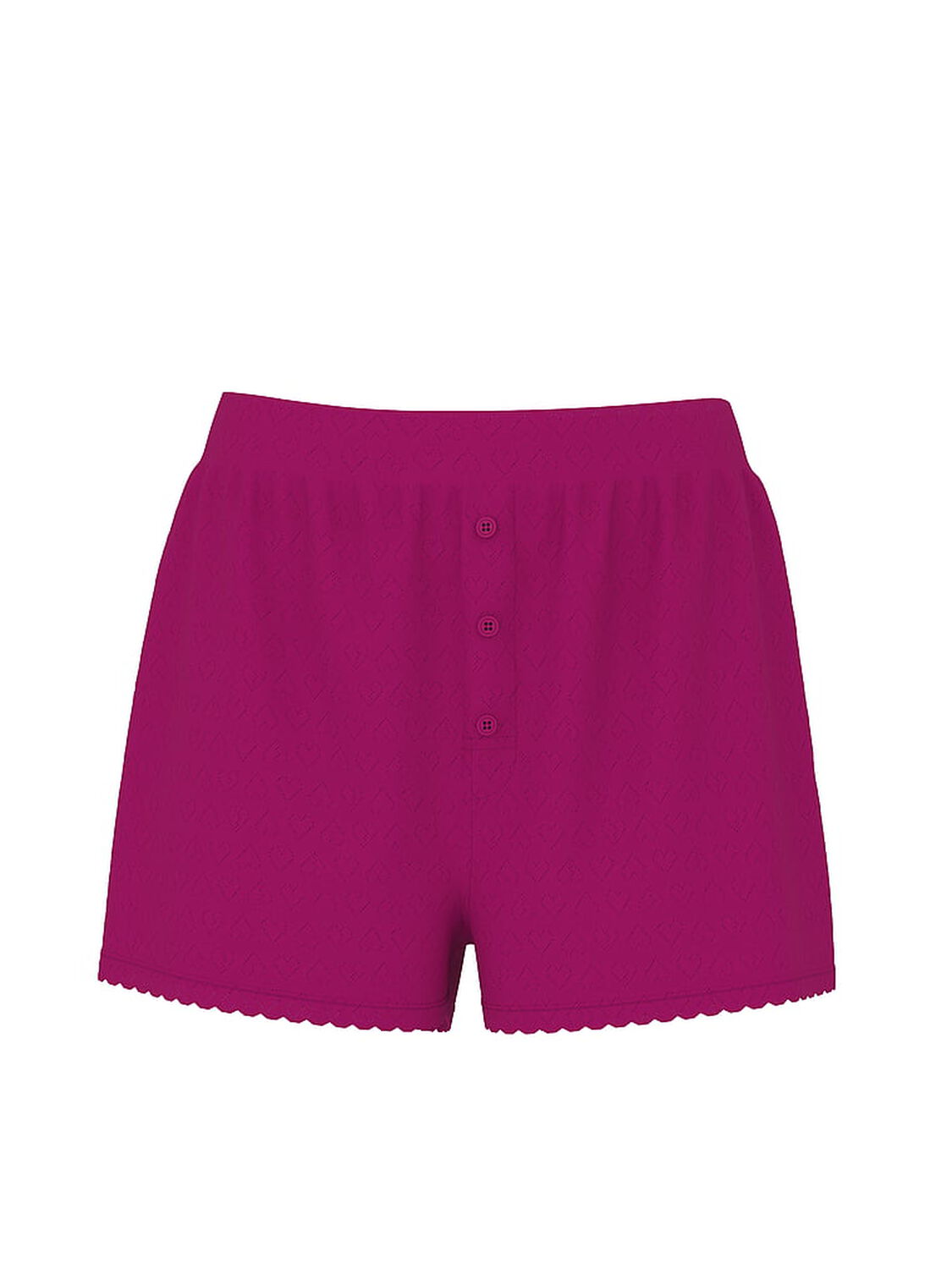vs Pink Pointelle Boxer Shorts Magenta Rose 3 of 4 