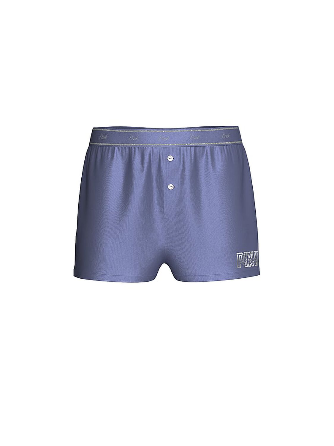 vs Pink Silky Sleep Boxy Pajama Shorts Dusty Iris "Pink" Graphic Hit 3 of 3 