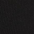Cotton Dorm Plunge Bralette, Black, swatch