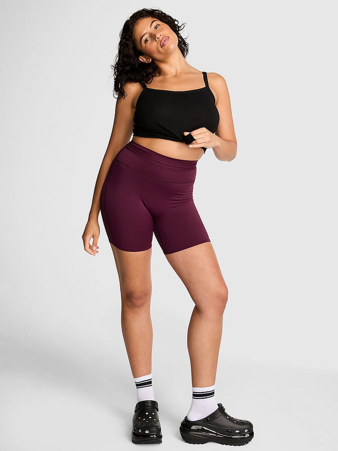 vs Pink Relay 6&rdquo; Bike Shorts Wild Rose 1 of 3 