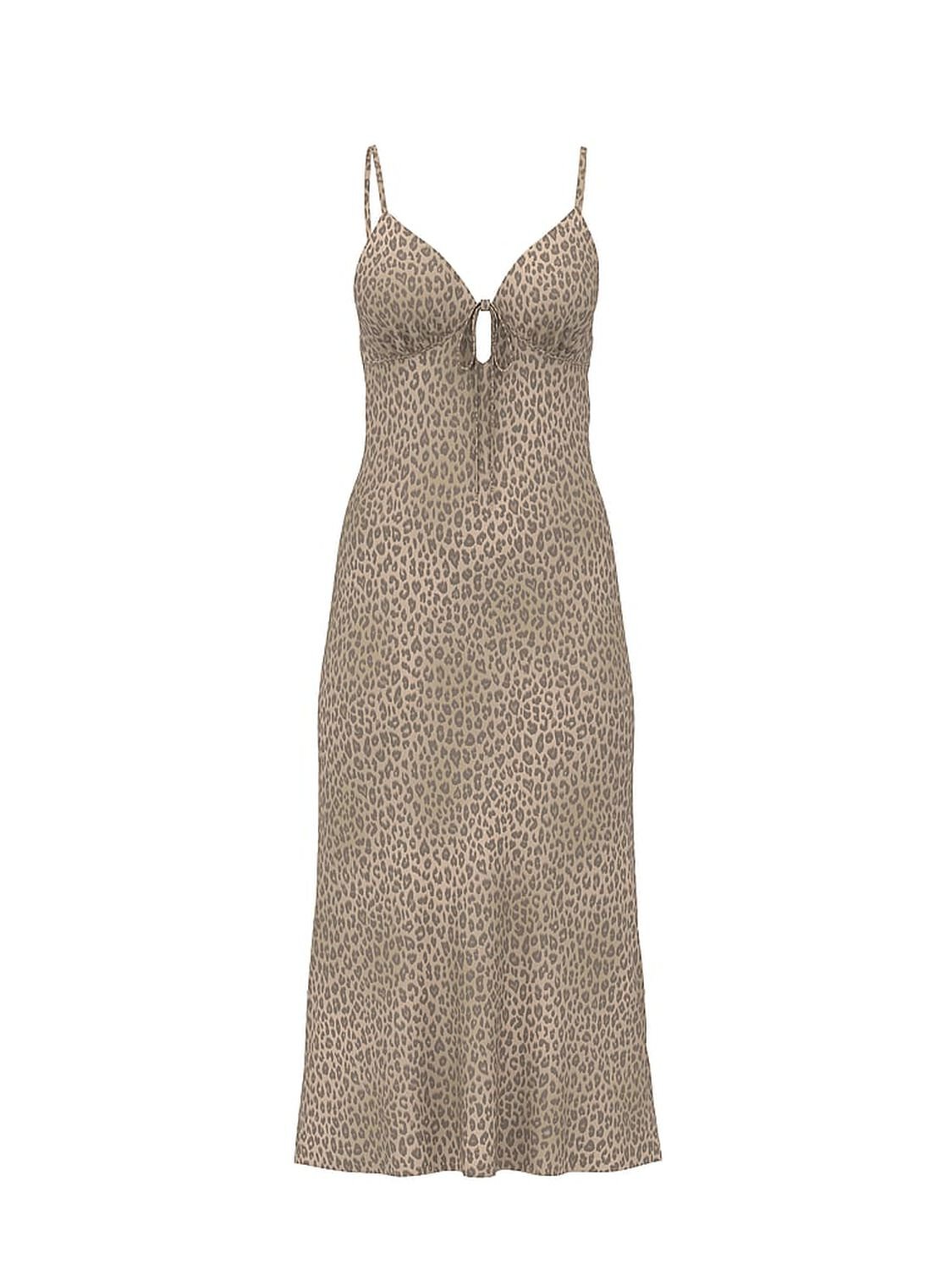 vs Pink Fall in Love Midi Dress Leopard 3 of 3 