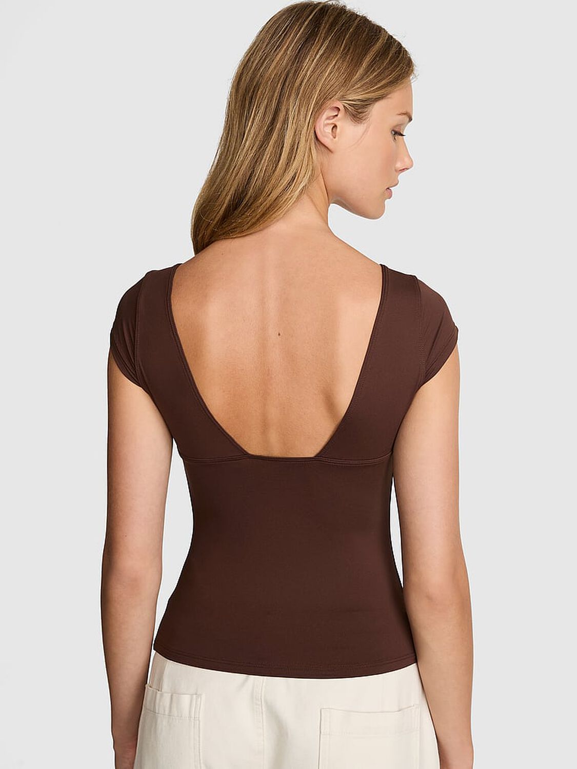 vs Pink Base Stretch Bustier Top Ganache 2 of 3 