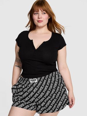 Multi Rib Henley Tee