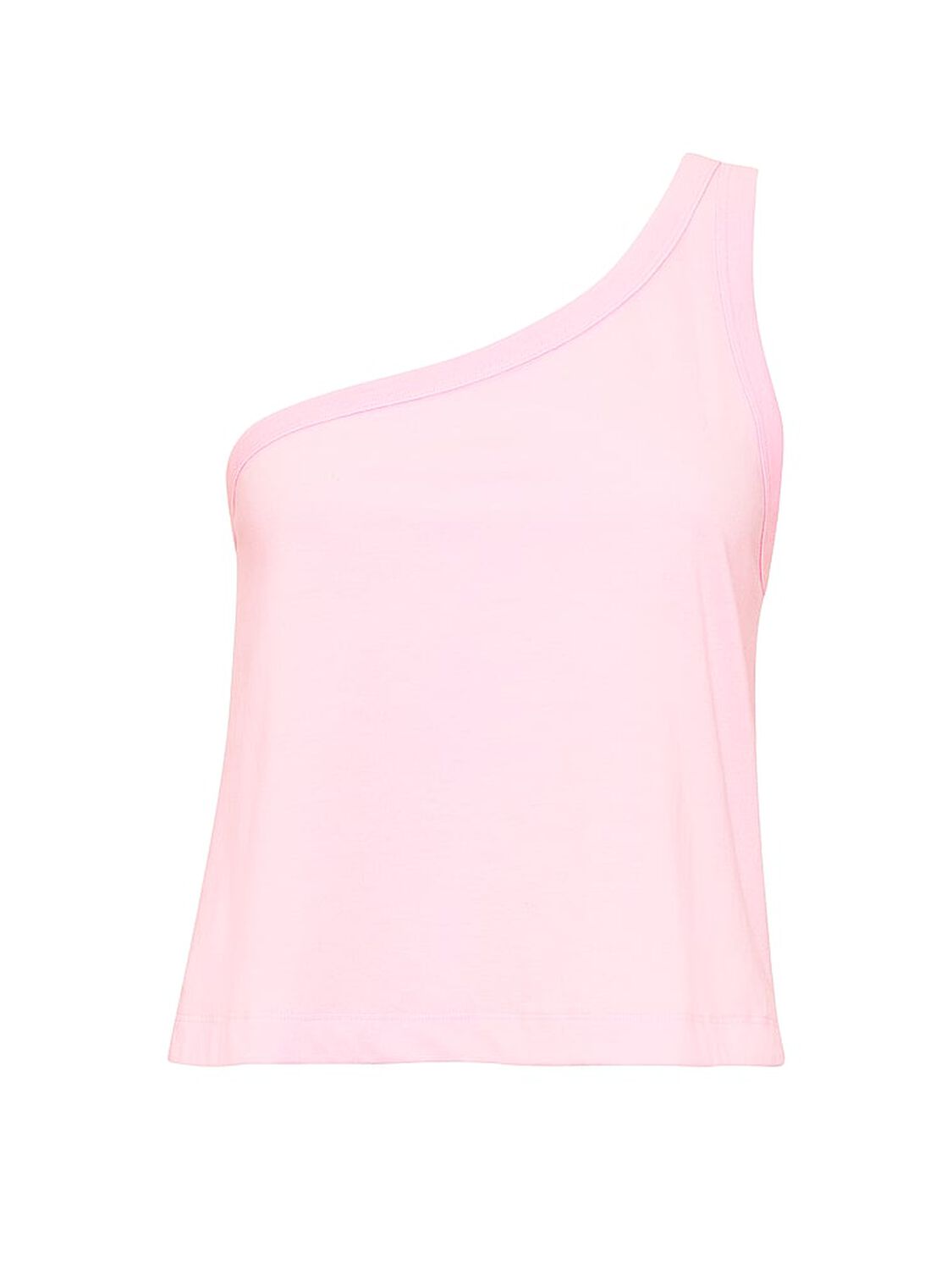 vs Pink Dream Jersey One-Shoulder Tank Top Coconut White 3 of 3 