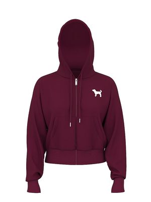Ivy Terry Shrunken Full-Zip Hoodie