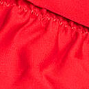 Ruﬄe Triangle Bikini Top, Bright Vermillion, swatch