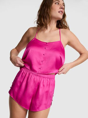 GRWPINK&trade; Satin Cami & Shorts Pajama Set