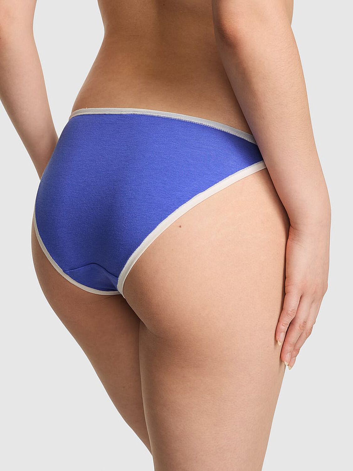 vs Pink Cotton String Bikini Panty Ultramarine Blue Dog Graphic 2 of 3 