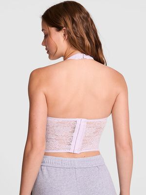Wink Lace Halter Corset Top