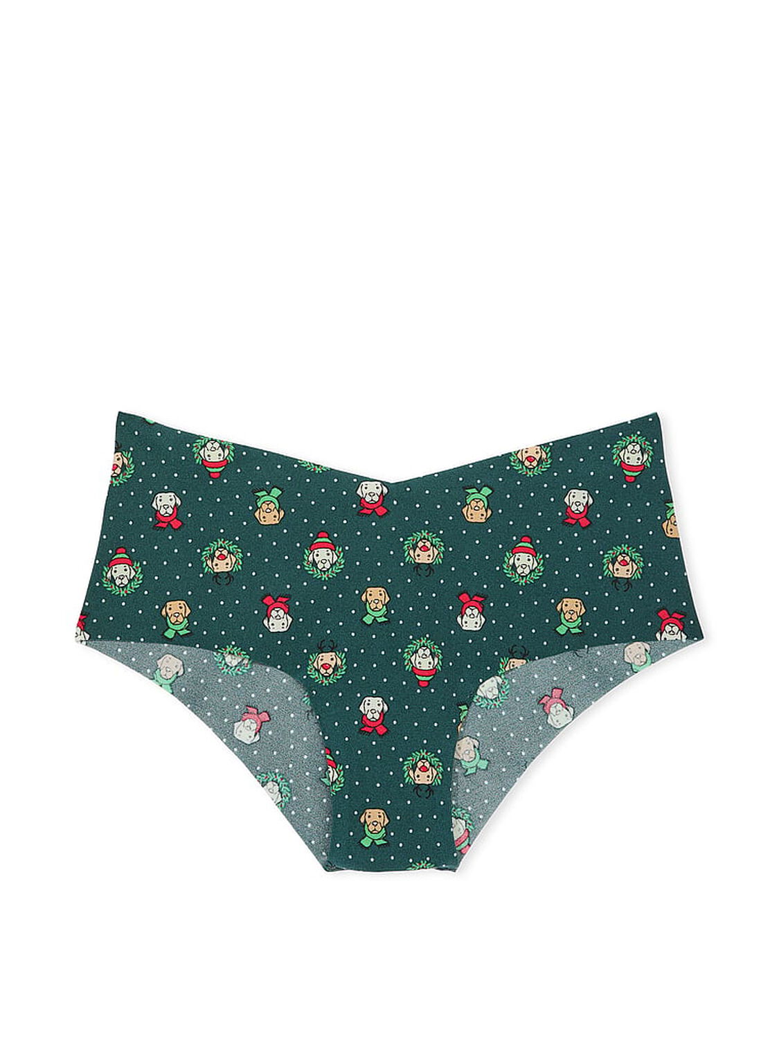 vs Pink No-Show Cheeky Panty Deep Forest Dog Print 3 of 3 