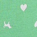 Logo Cotton Hiphugger Panty, Graphic Green Heart Dog, swatch