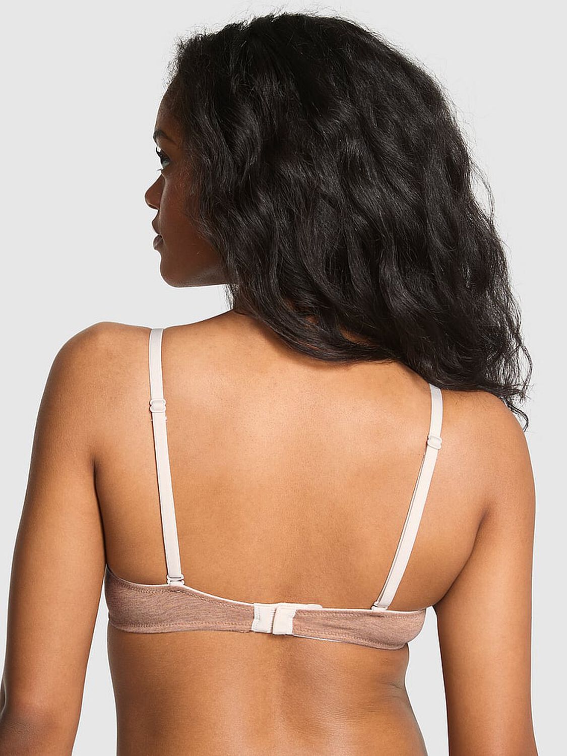 vs Pink Wear Everywhere Wear Everywhere Lightly Lined Wireless Bra Praline 2 of 3 