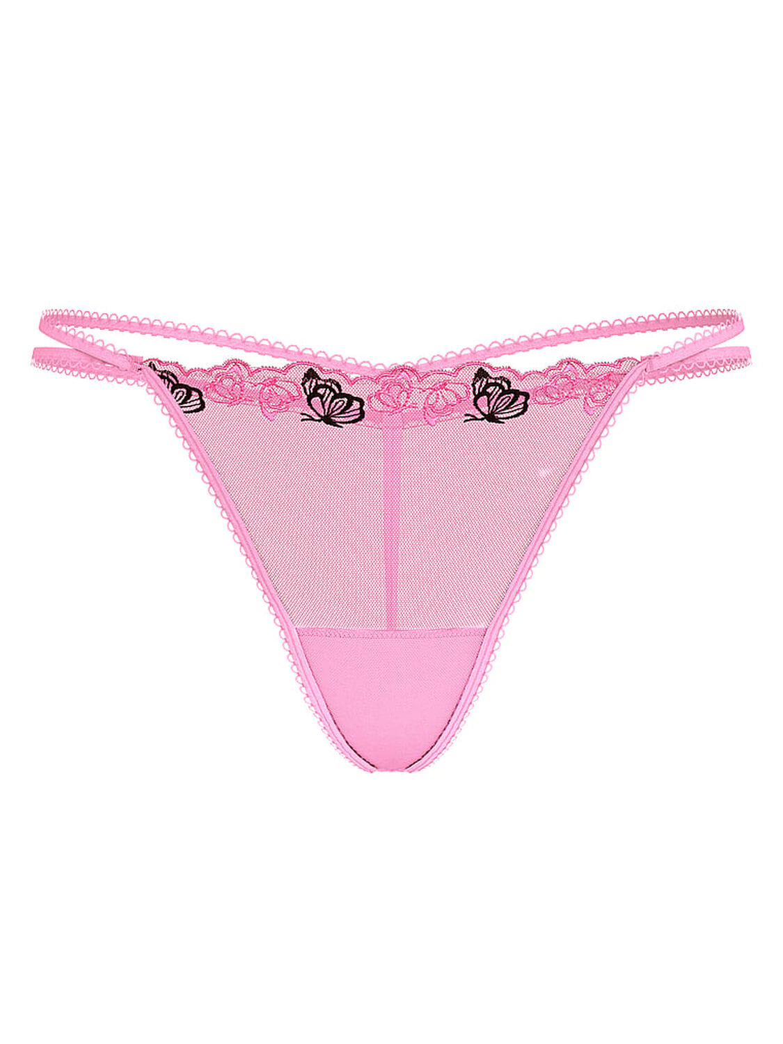 vs Pink Wink Strappy V-String Thong Panty Limited Edition Lollipop Pink 3 of 3 