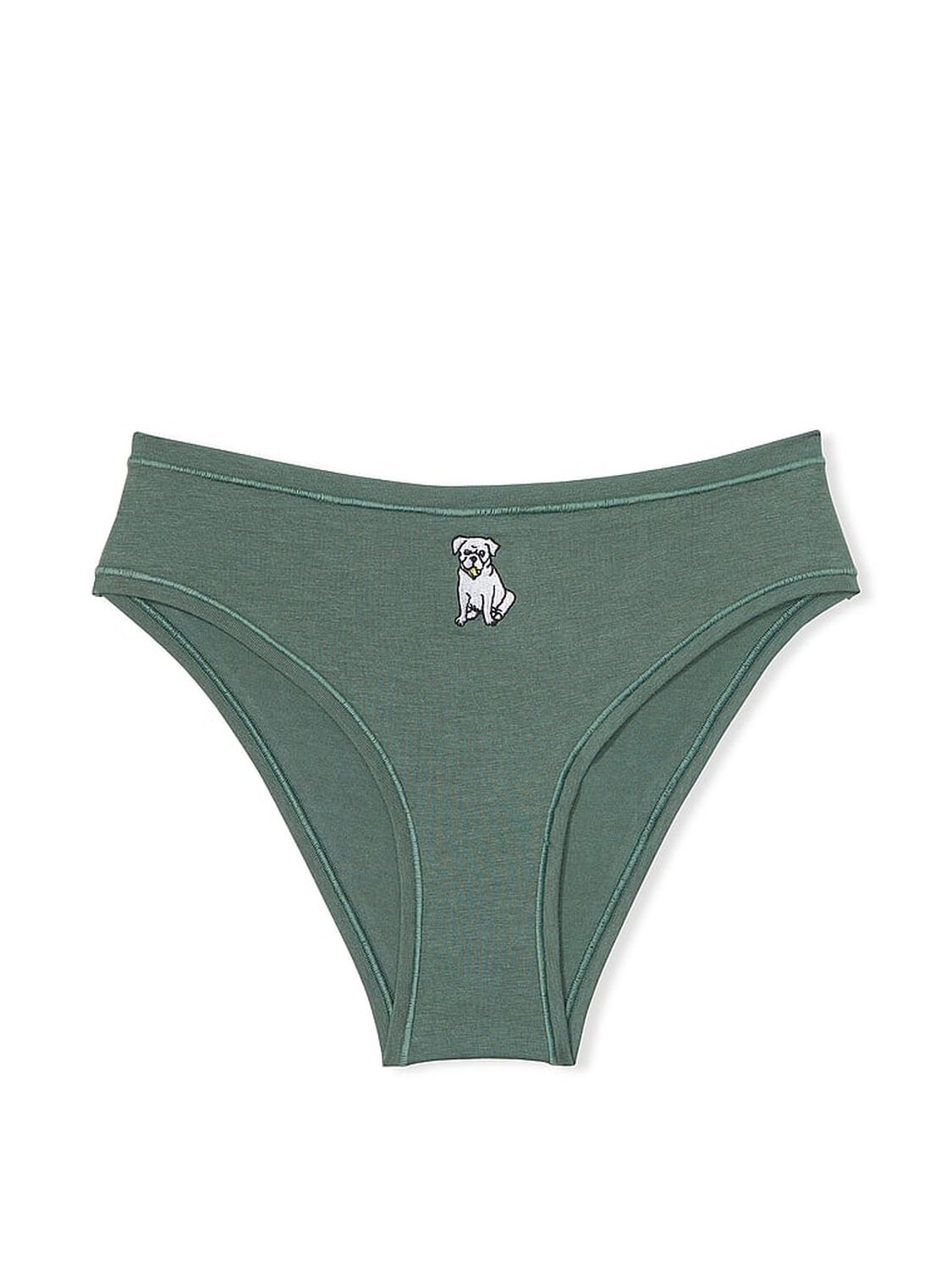 vs Pink Cotton Cheeky Panty Fresh Forest W Dog Graphic 3 of 3 