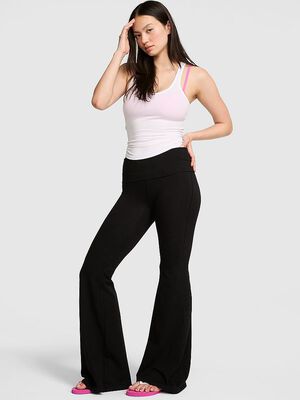 All-Day Cotton&trade; Foldover Super Flare Leggings