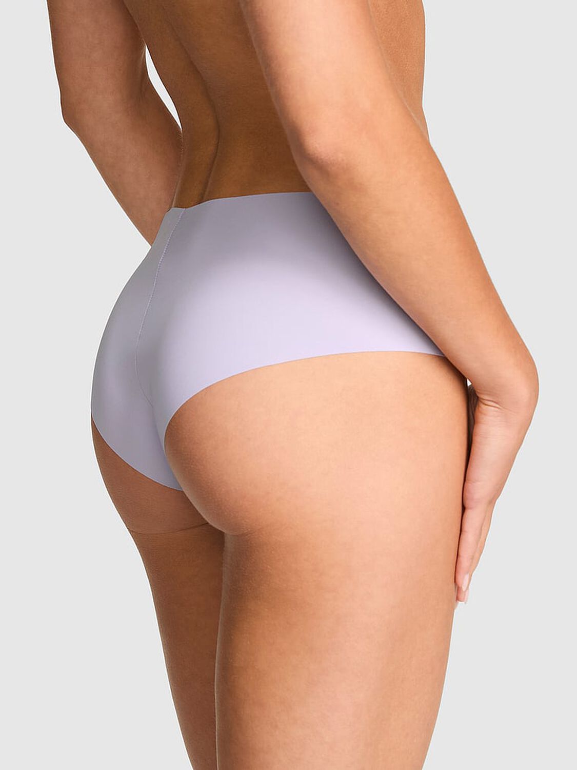 vs Pink No-Show Cheeky Panty Sweet Lavender With Love Pink Script 2 of 3 