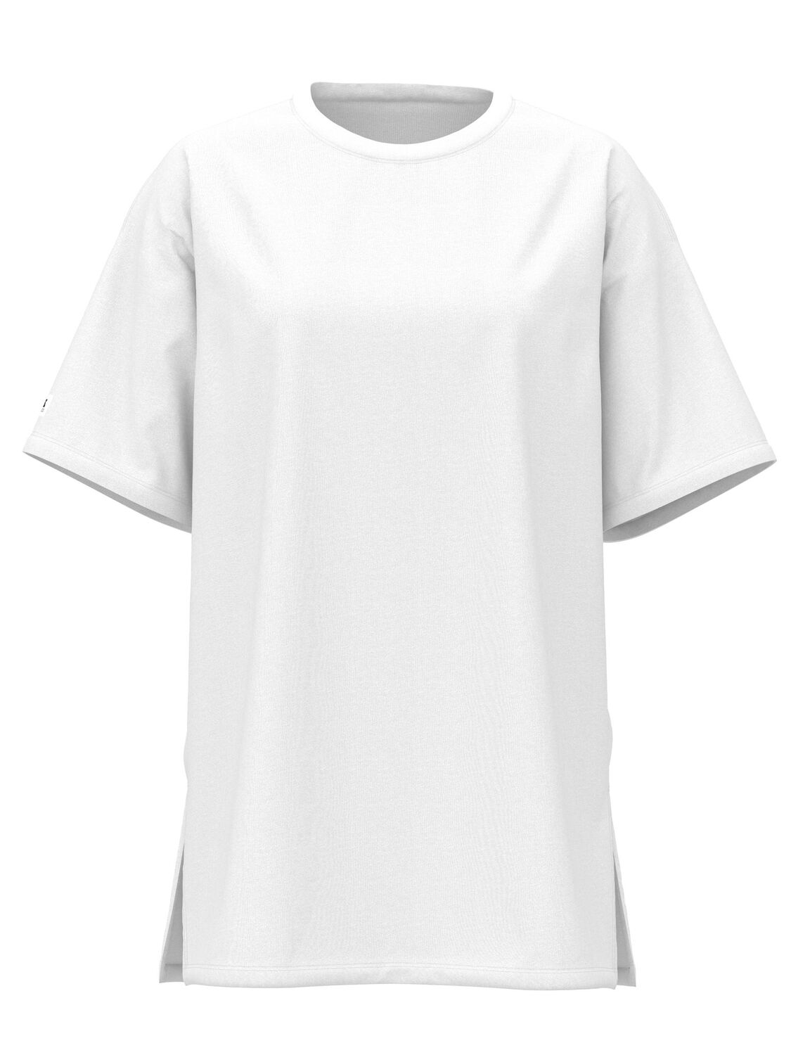 vs Pink Cotton Oversized Side-Slit Sleepshirt Vs White 3 of 3 