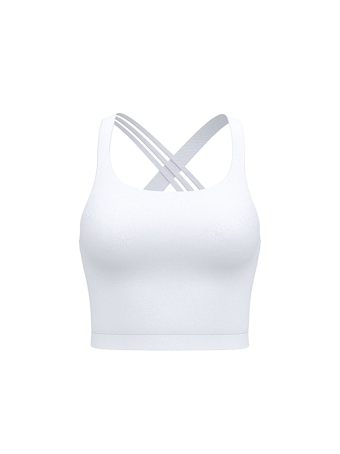 vs Pink Relay Criss-Cross Bra Tank Vs White 1 of 2 