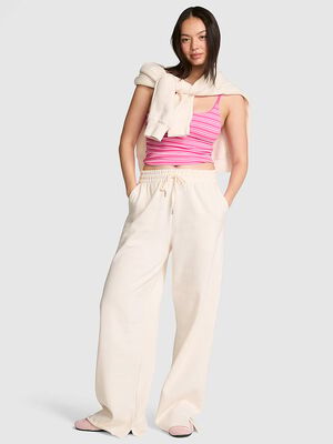 Campus Fleece&trade; Wide-Leg Split-Hem Sweatpants
