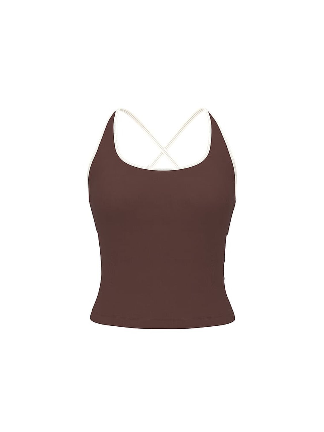 vs Pink All-Day Cotton Square-Neck Tank Top Ganache 3 of 3 