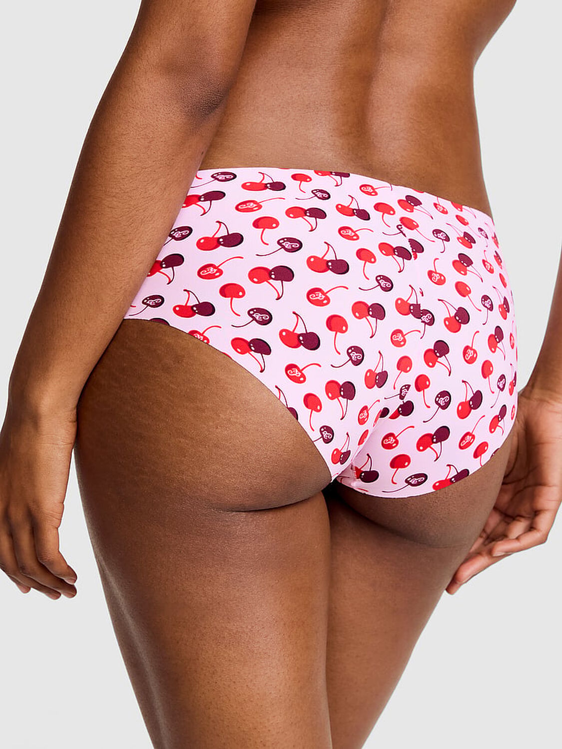 vs Pink No-Show Hiphugger Panty Pink Tulip Cherry 2 of 3 