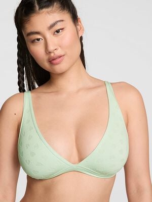 Cotton Dorm Plunge Bralette
