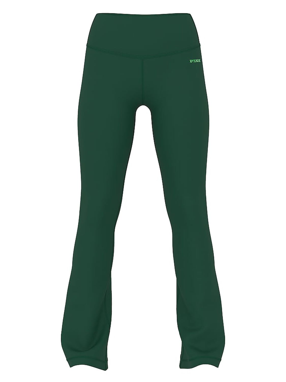 vs Pink Relay Flare Leggings Jaguar Green 1 of 2 