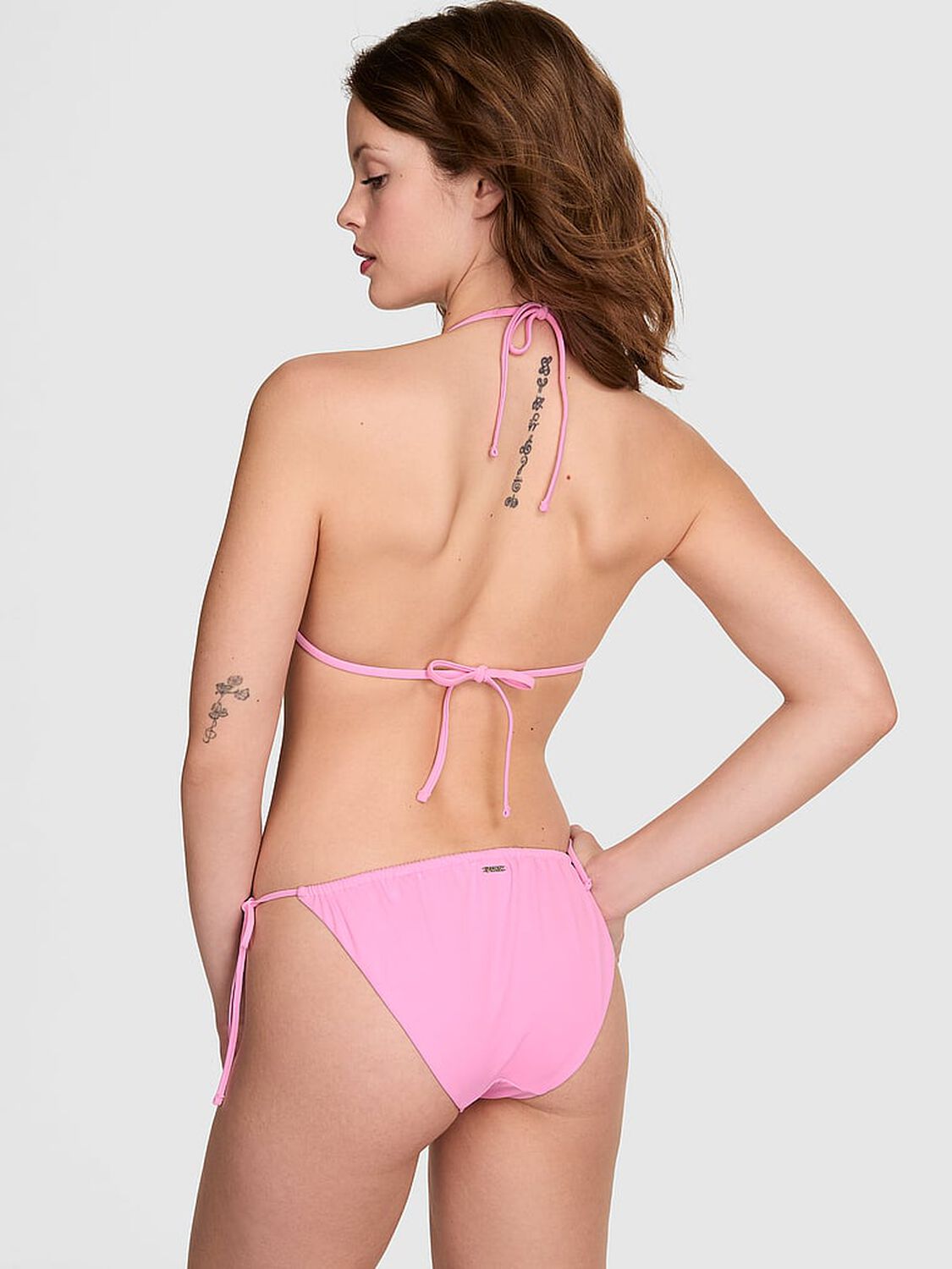 vs Pink Triangle String Bikini Top Limited Edition Pink Lollipop 2 of 3 