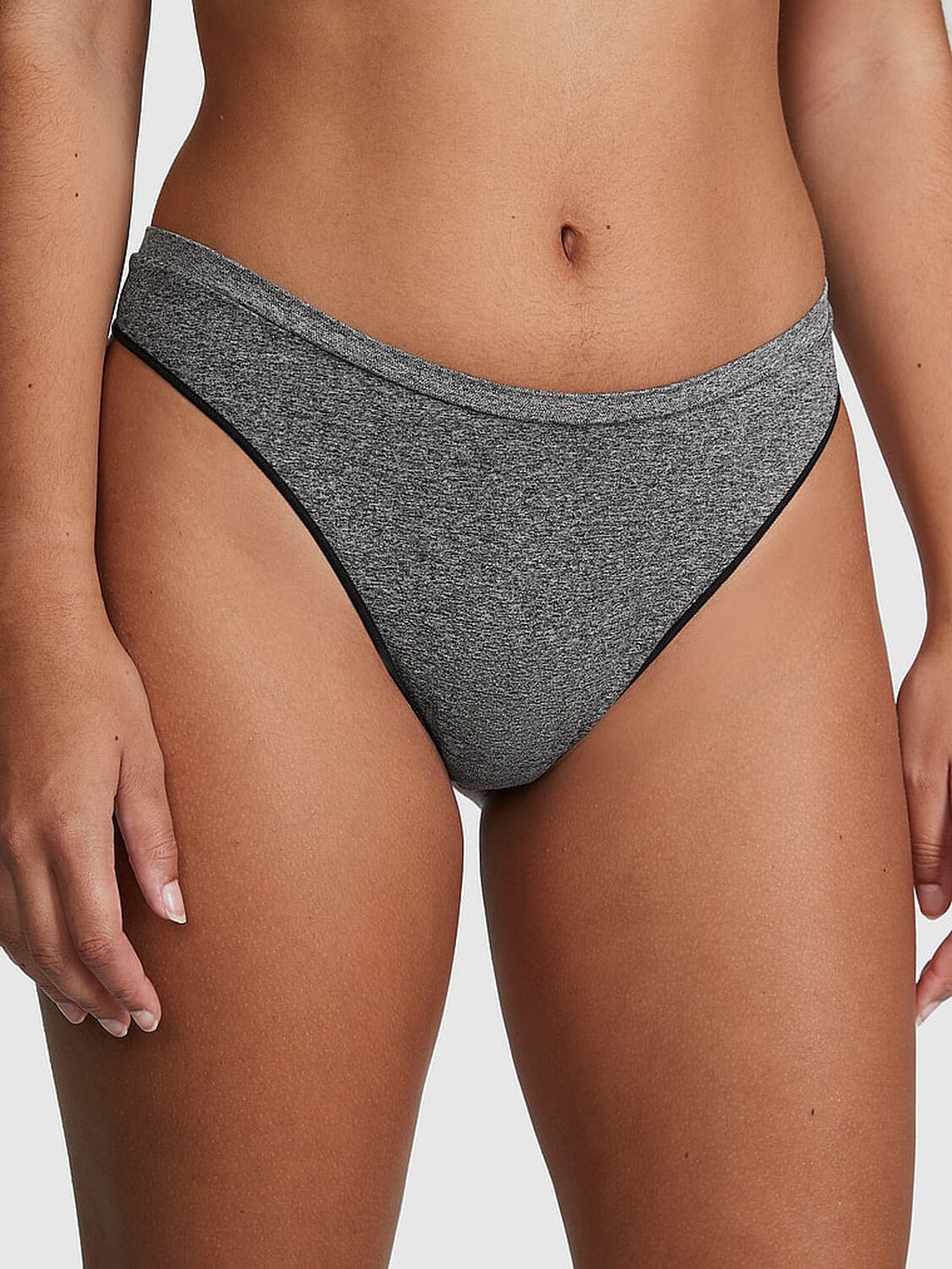 vs Pink Seamless High-Leg Thong Panty 1 of 3 