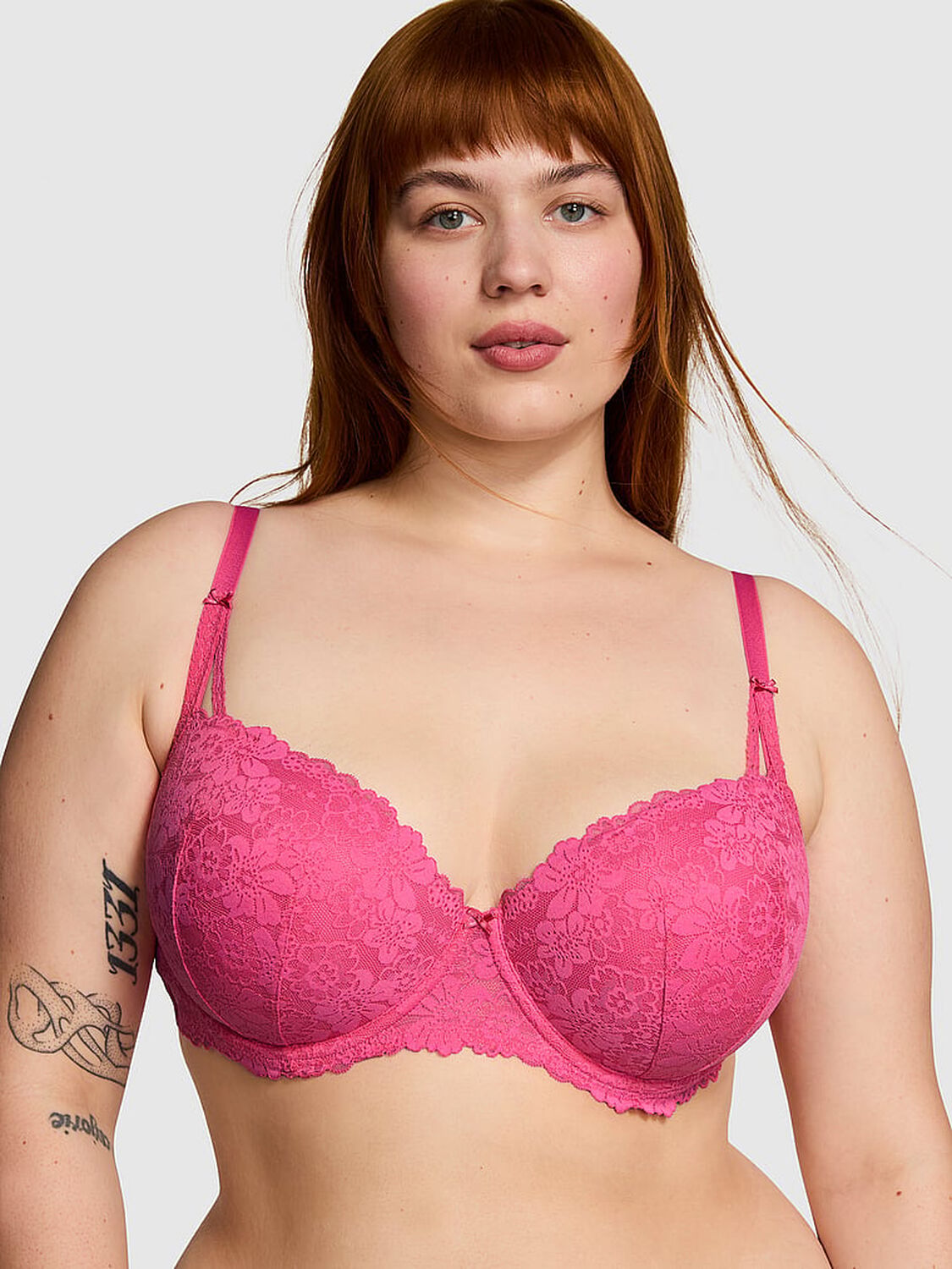vs Pink Wink Push-Up Balconette Bra 1 of 4 