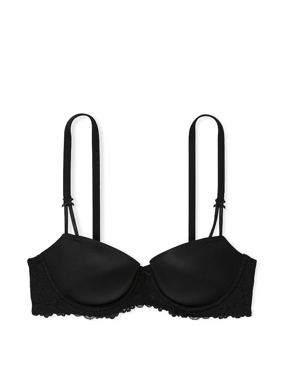vs Pink Wink Wink Lightly Lined Balconette Bra Black 3 of 4 