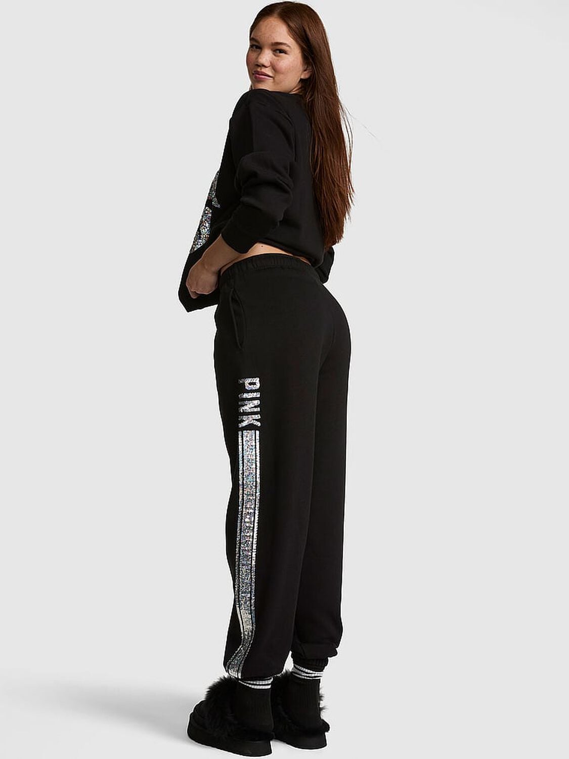 pink Pink Campus Fleece&trade;&nbsp;Sweatpants Black 2 of 3 