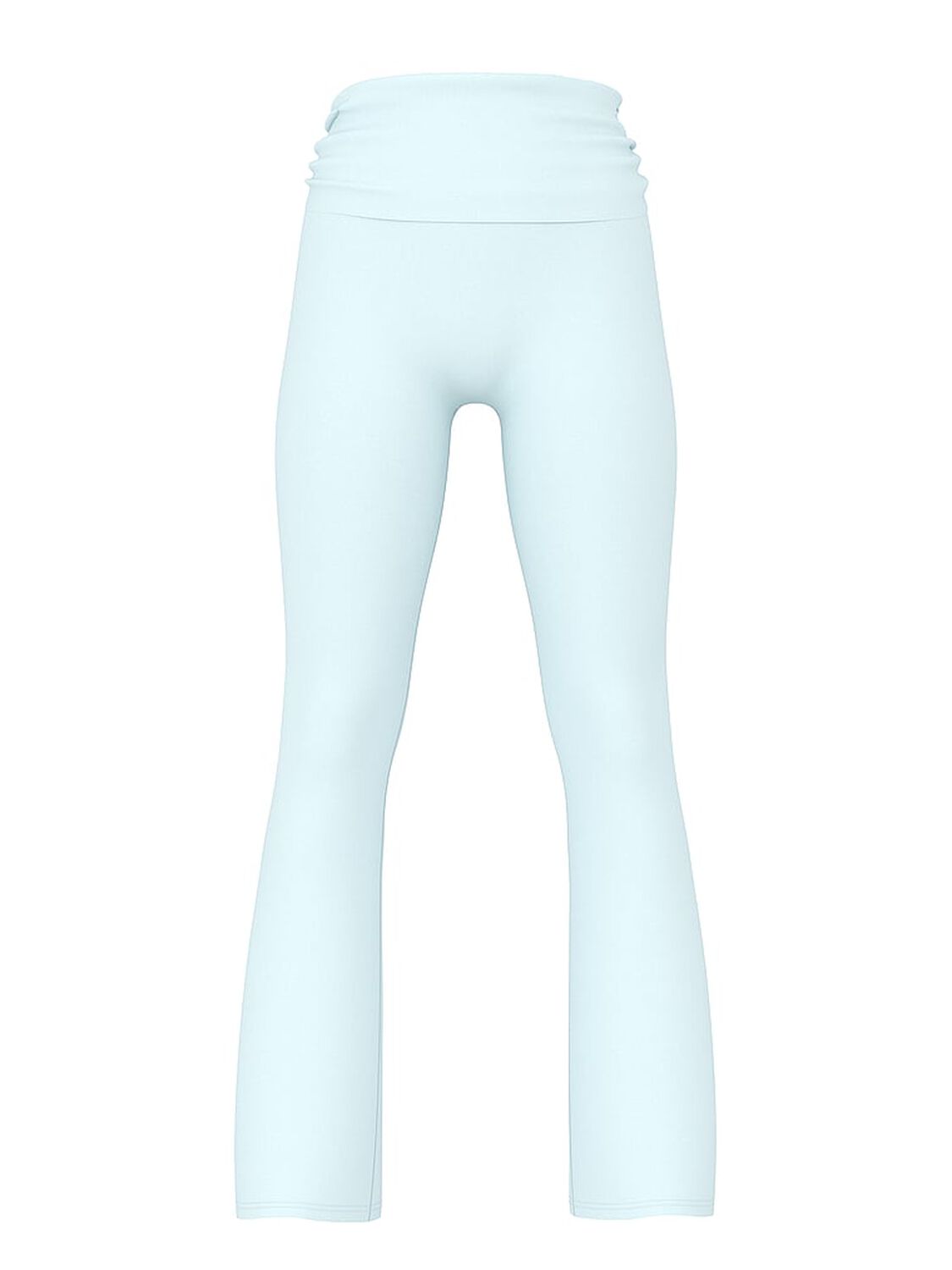 vs Pink PINK Relay&trade; Ruched Foldover Flare Leggings Spray Blue 3 of 3 