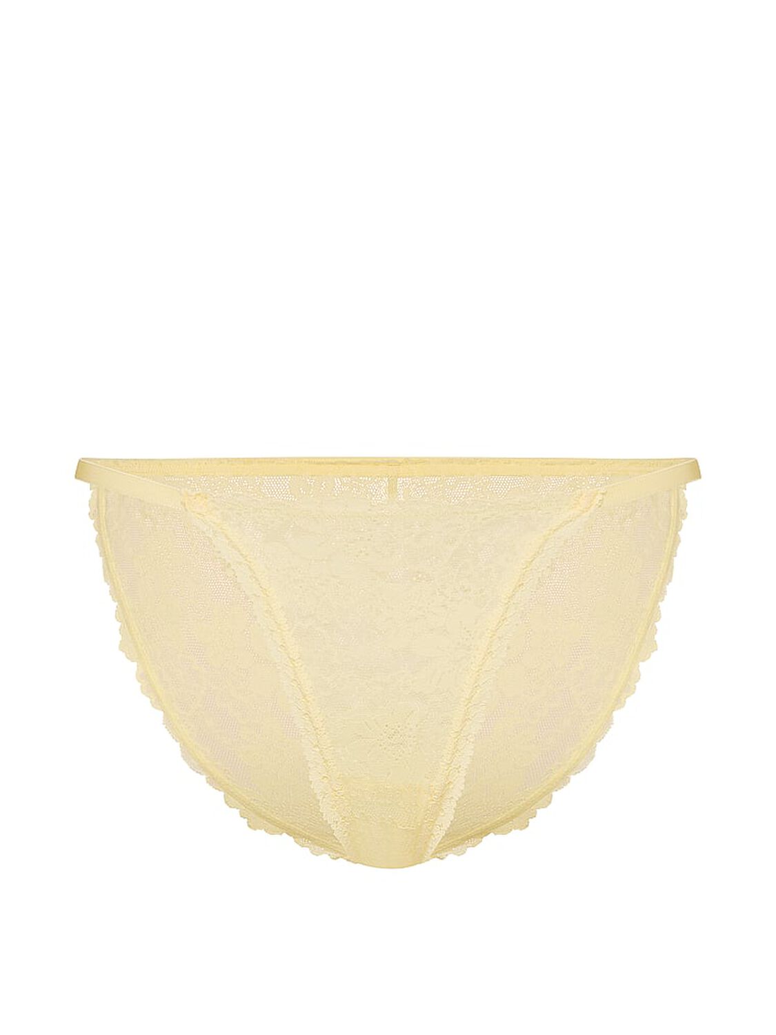 vs Pink Lace String Bikini Panty Palest Yellow 3 of 3 