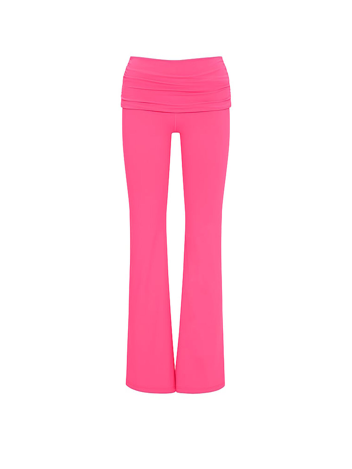 vs Pink PINK Relay&trade; Ruched Foldover Flare Leggings Pink 3 of 4 