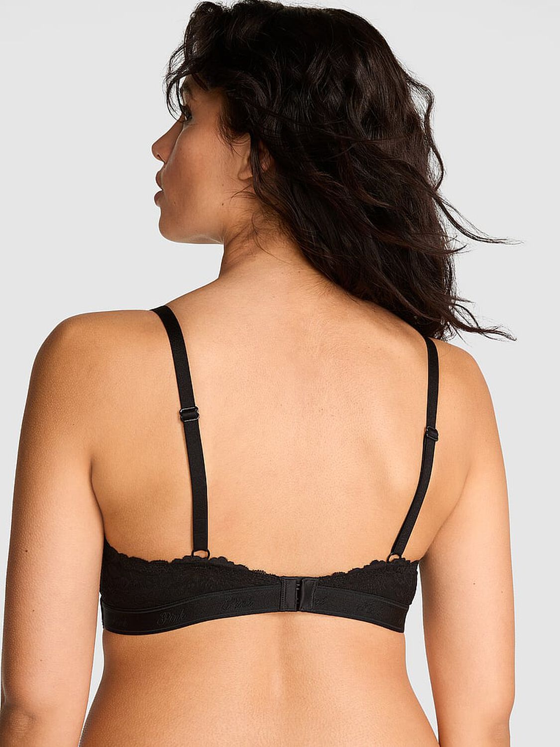vs Pink Wink Wink Lightly Lined Balconette Bra Black 2 of 4 