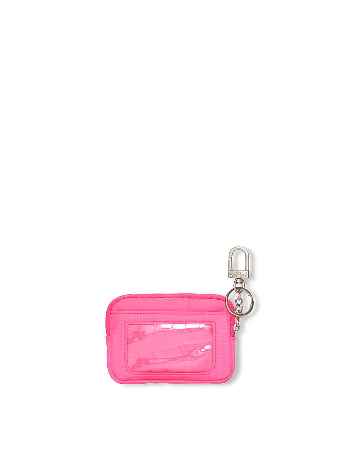 vs Pink Zip Card Holder Keychain Fall For Me Pink 2 of 2 