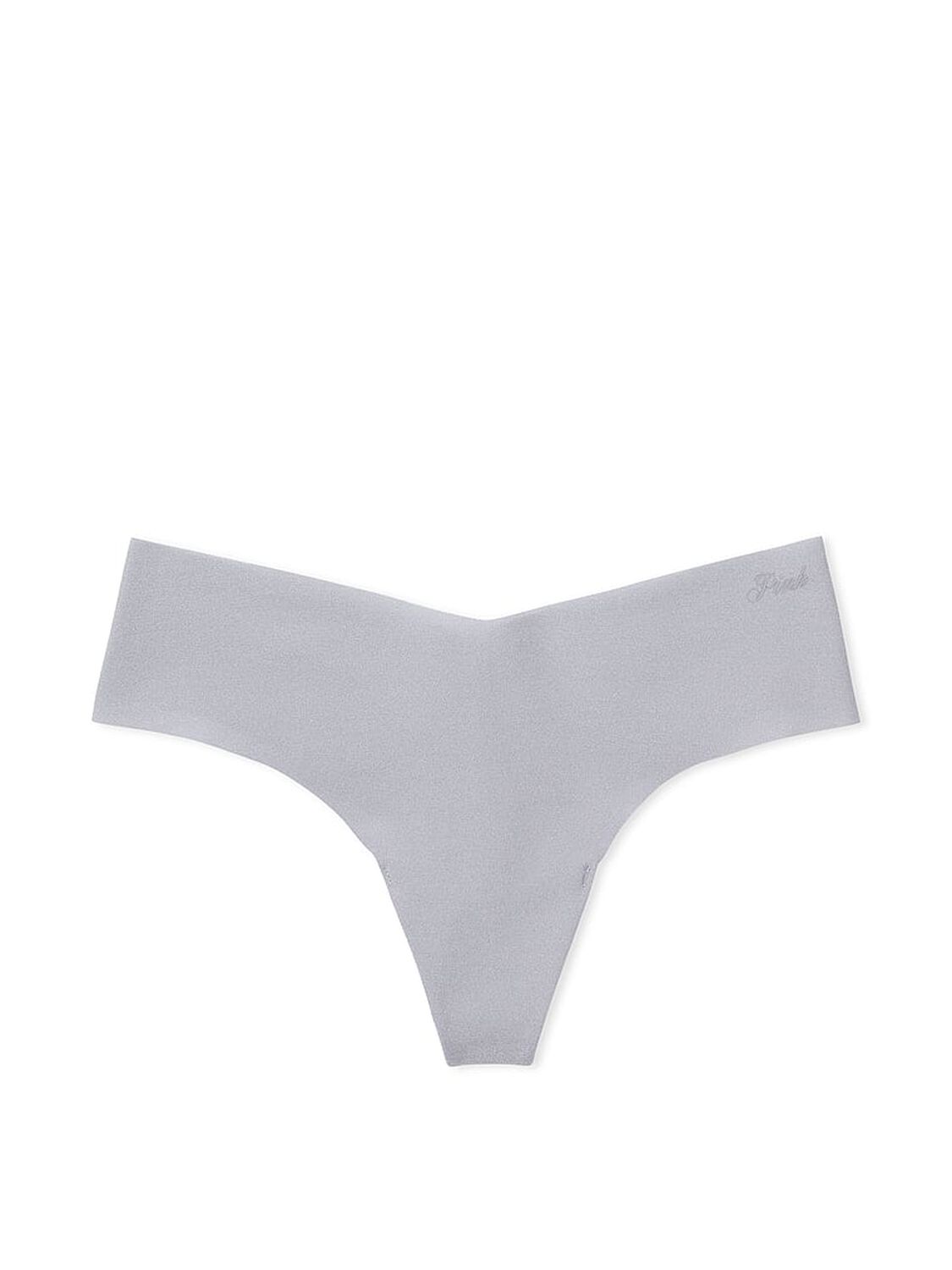 vs Pink No-Show Thong Panty Grey Oasis 3 of 3 