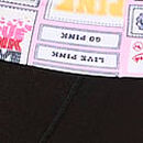 All-Day Cotton&trade; Foldover Flare Leggings, Black, swatch