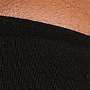 All-Day Cotton&trade; Side-Ruched Tube Top, Pure Black with Pink Bling, swatch