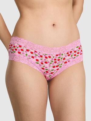 Cotton Lace Trim Cheeky Panty