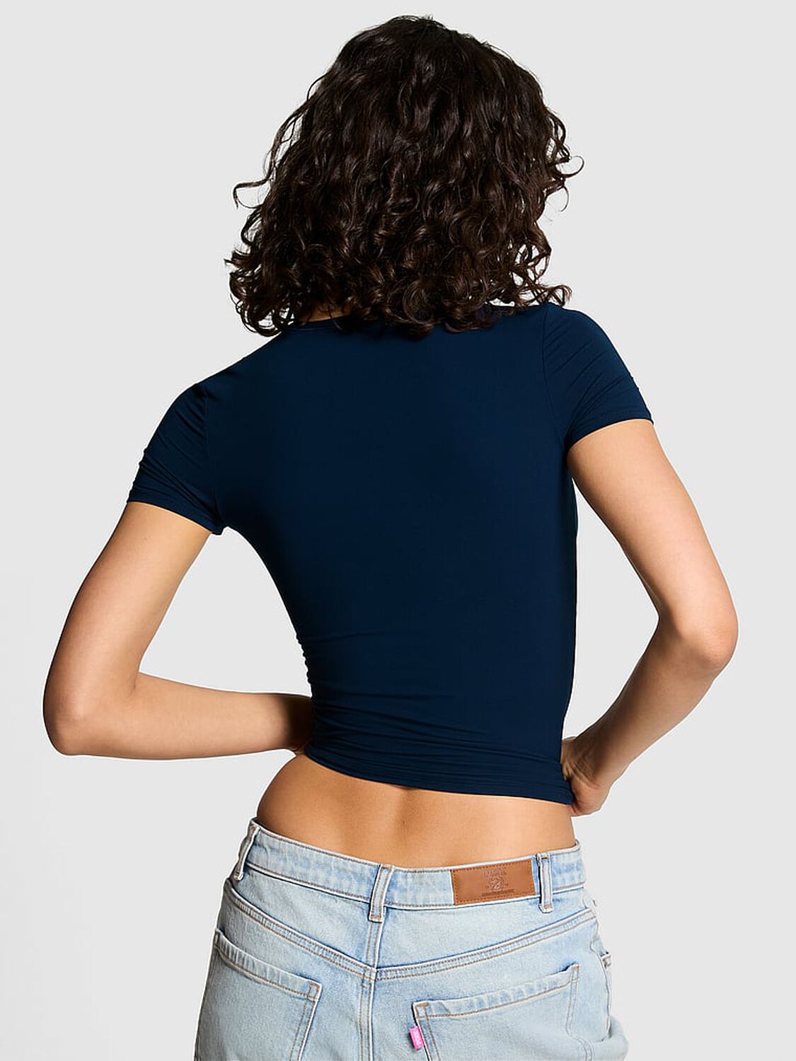 vs Pink Base Stretch Short-Sleeve Tee Noir Navy 2 of 2 