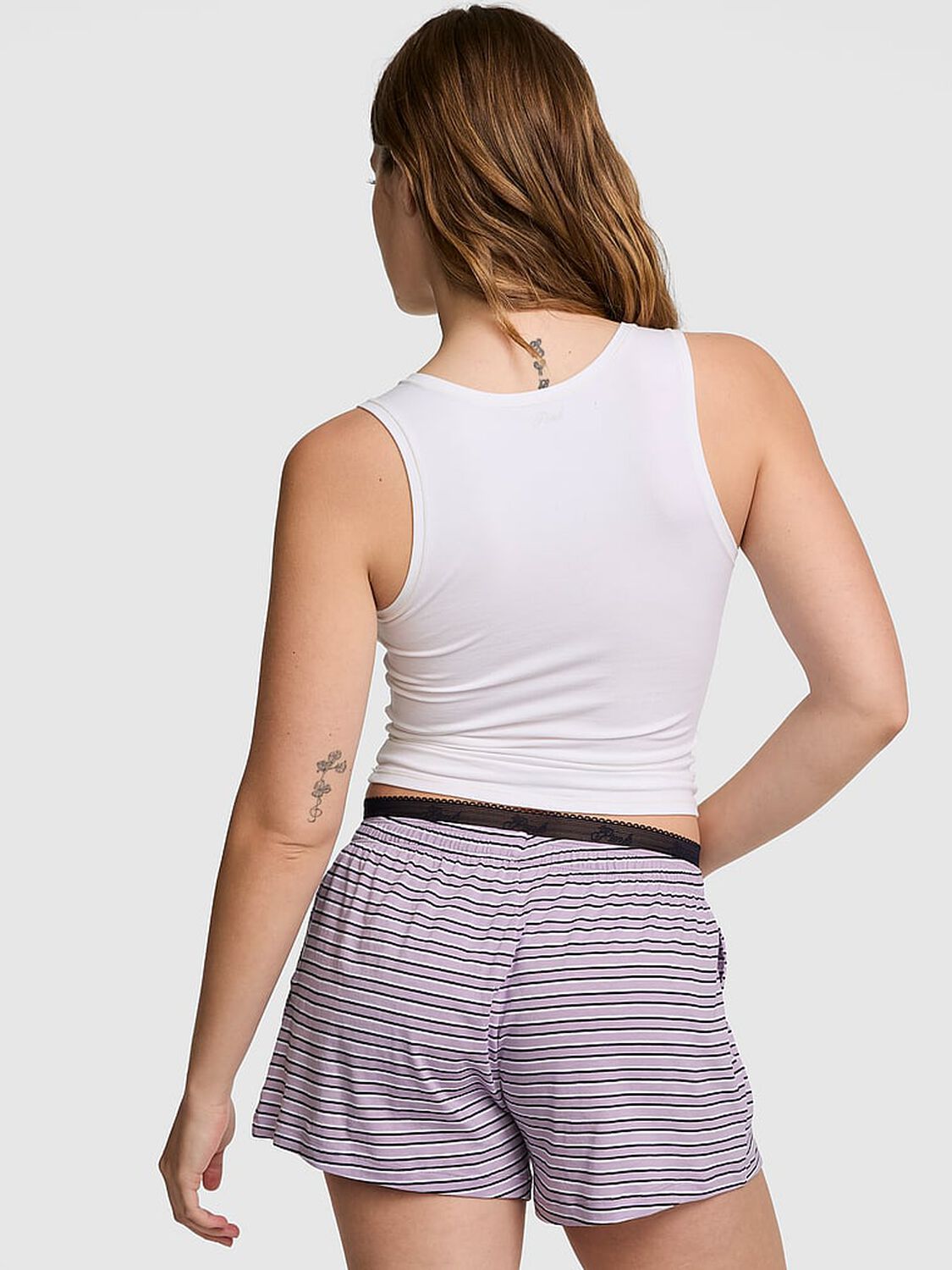 pink Pink Light as Air Jersey Shorts Antique Violet Stripes 2 of 3 