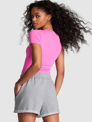 Ivy Fleece Rolled Hem Shorts